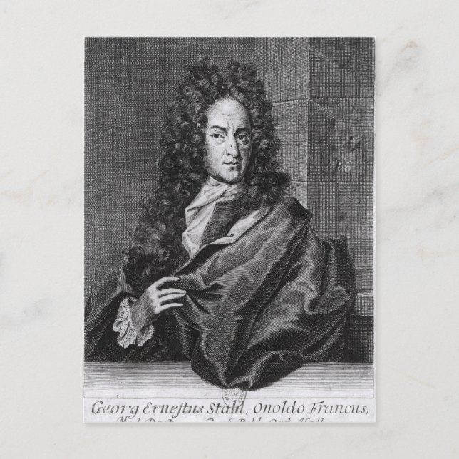 Georg Ernest Stahl Postkarte (Vorderseite)