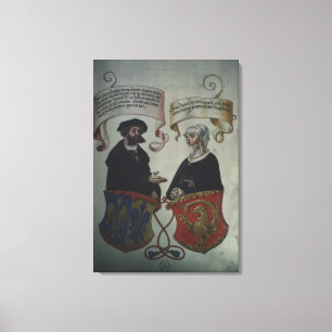 Georg Fugger seine Ehefrau Regina Imhoff, Geheim Leinwanddruck