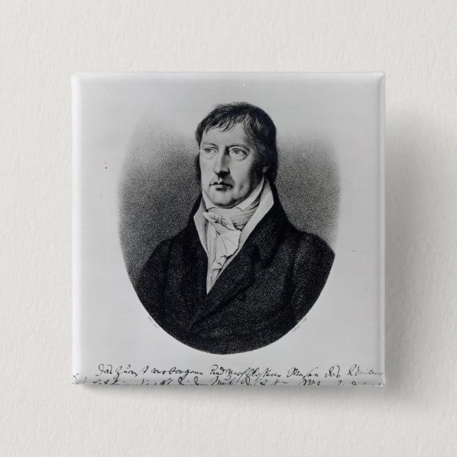 Georg Wilhelm Friedrich Hegel Button (Vorderseite)