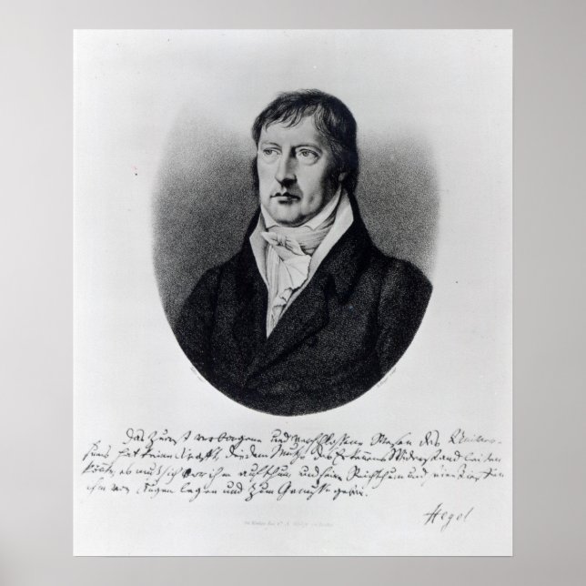 Georg Wilhelm Friedrich Hegel Poster (Vorne)
