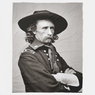 GEORGE ARMSTRONG CUSTER FLEECEDECKE
