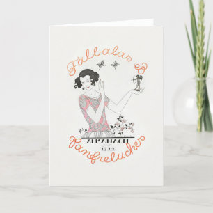 George Barbier, Art Deco Dankeschön Card Dankeskarte