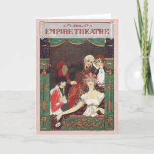 George Barbier, Art Deco Dankeschön Card Dankeskarte