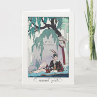 George Barbier, Art Deco Dankeschön Card