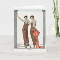 George Barbier, Art Deco Dankeschön Card