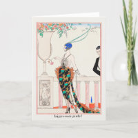George Barbier, Art Deco Dankeschön Card