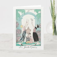 George Barbier, Art Deco Dankeschön Card