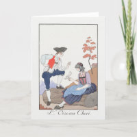 George Barbier, Art Deco Dankeschön Card