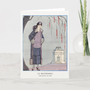 George Barbier, Art Deco Dankeskarte