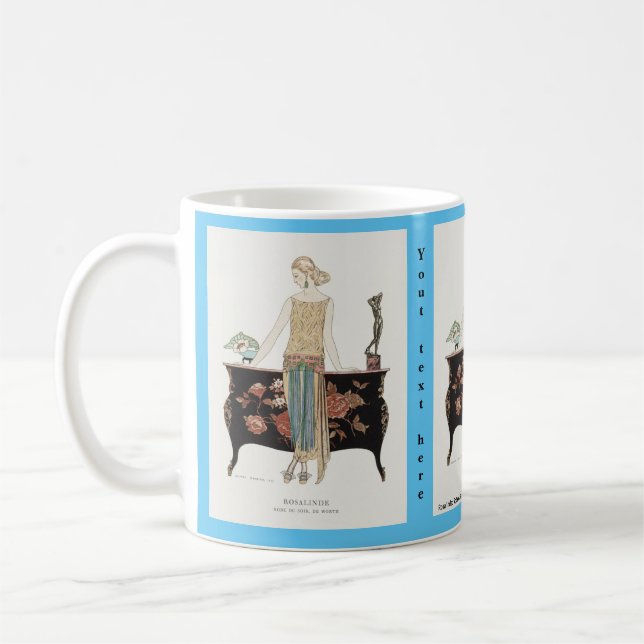 George Barbier Art Deco fashion Kaffeetasse (Links)