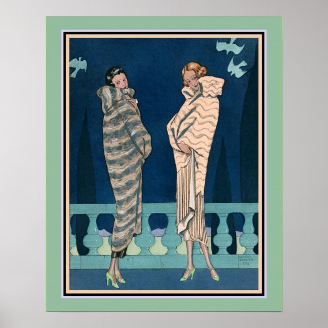 George Barbier Art Deco French Fashion Poster (Vorne)