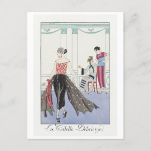 George Barbier, Art Deco Postcard Postkarte