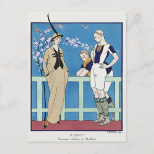 George Barbier, Art Deco Postcard Postkarte