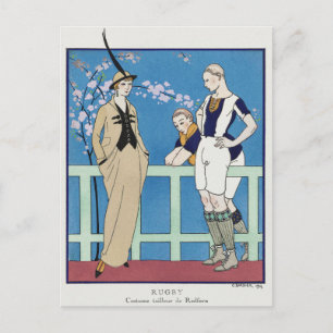 George Barbier, Art Deco Postcard Postkarte