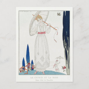 George Barbier, Art Deco Postcard Postkarte
