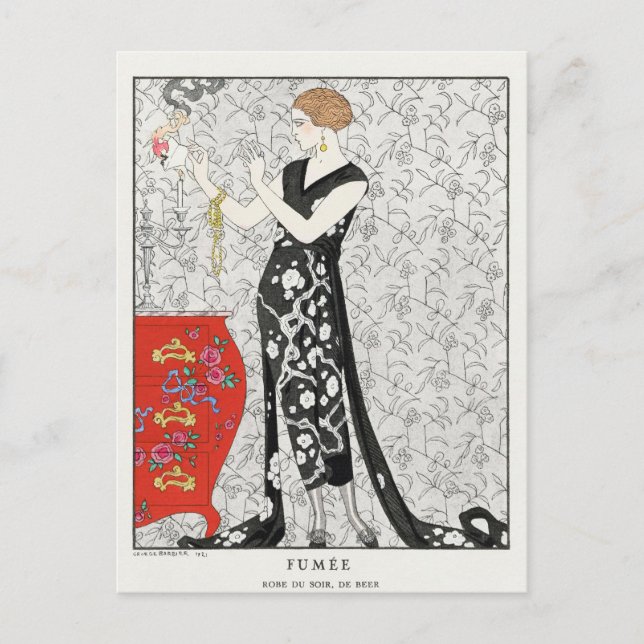 George Barbier, Art Deco Postcard Postkarte (Vorderseite)