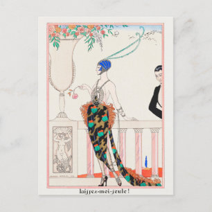 George Barbier, Art Deco Postcard Postkarte