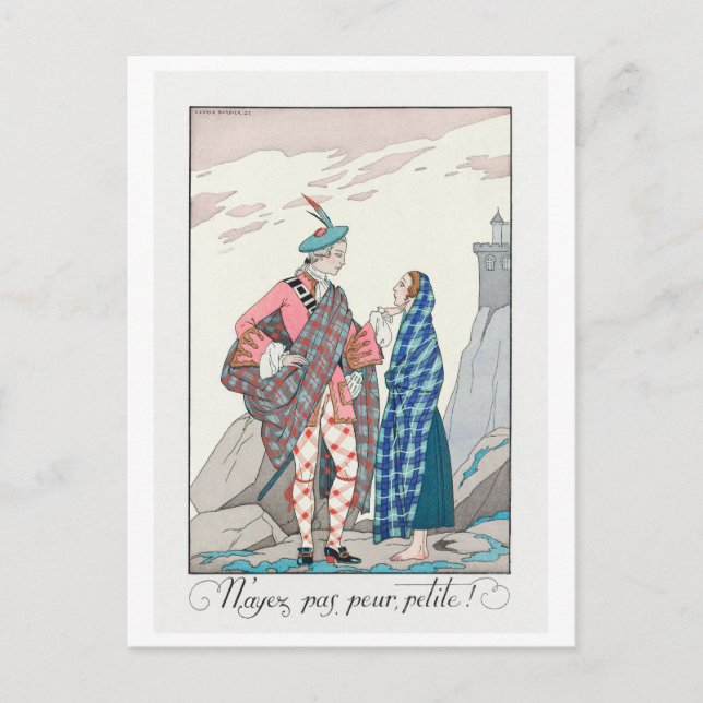 George Barbier, Art Deco Postcard Postkarte (Vorderseite)