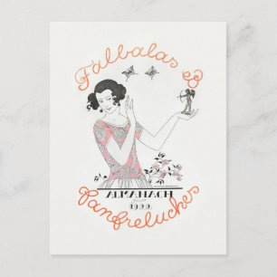 George Barbier, Art Deco Postcard Postkarte