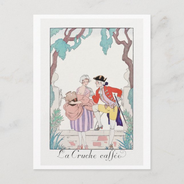 George Barbier, Art Deco Postcard Postkarte (Vorderseite)