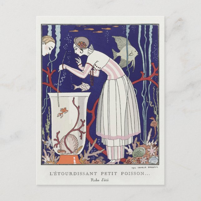 George Barbier, Art Deco Postcard Postkarte (Vorderseite)