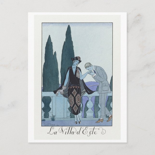 George Barbier, Art Deco Postcard Postkarte (Vorderseite)