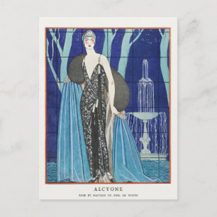 George Barbier, Art Deco Postcard Postkarte