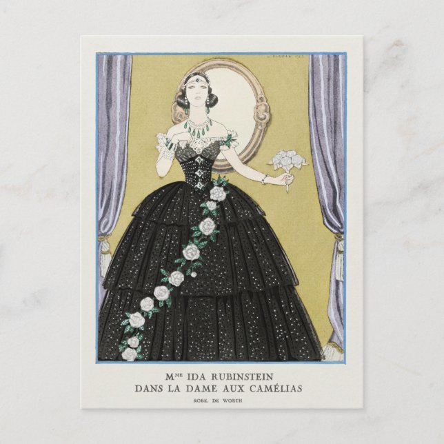 George Barbier, Art Deco Postcard Postkarte (Vorderseite)