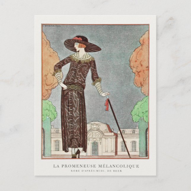 George Barbier, Art Deco Postcard Postkarte (Vorderseite)