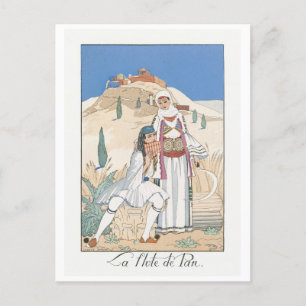 George Barbier, Art Deco Postkarte