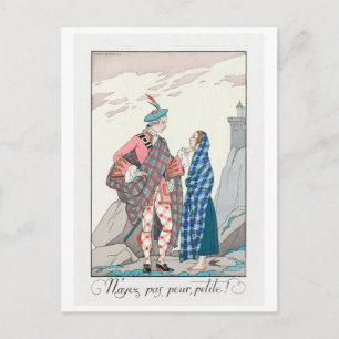 George Barbier, Art Deco Postkarte