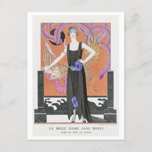 George Barbier, Art Deco Postkarte