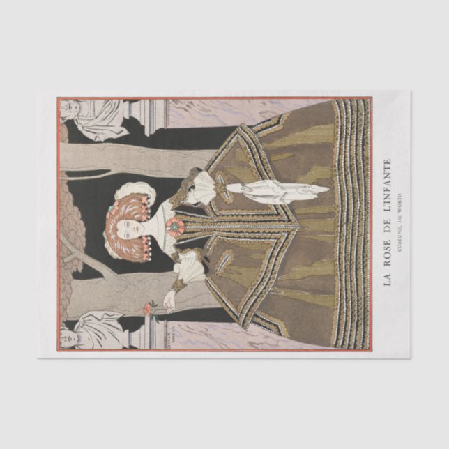 George Barbier, Art Deco Seidenpapier (Vorderseite)