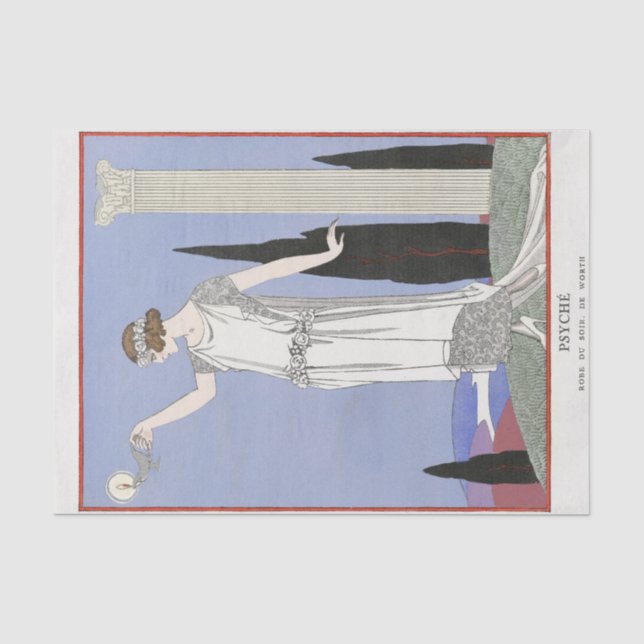 George Barbier, Art Deco Tissue Seidenpapier (Vorderseite)