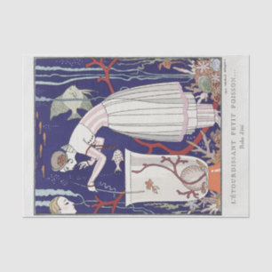 George Barbier, Art Deco Tissue Seidenpapier