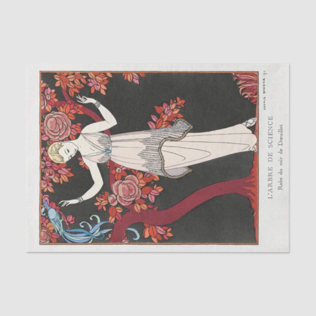 George Barbier, Art Deco Tissue Seidenpapier (Vorderseite)