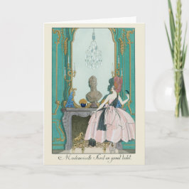 George Barbier French Fashion Illustration Karte