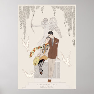 George Barbier Herbst 1925 Liebende CC1225 Poster