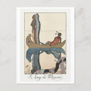 George Barbier, Indianer-Postkarte Postkarte
