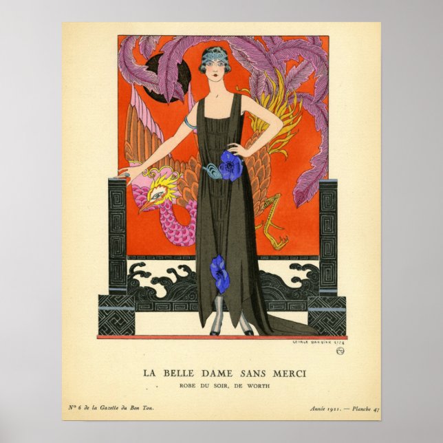 George Barbier, La Belle Dame sans Merci Poster (Vorne)