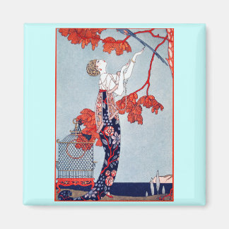 George Barbier "L'Oiseau Volage" 1914 Magnet