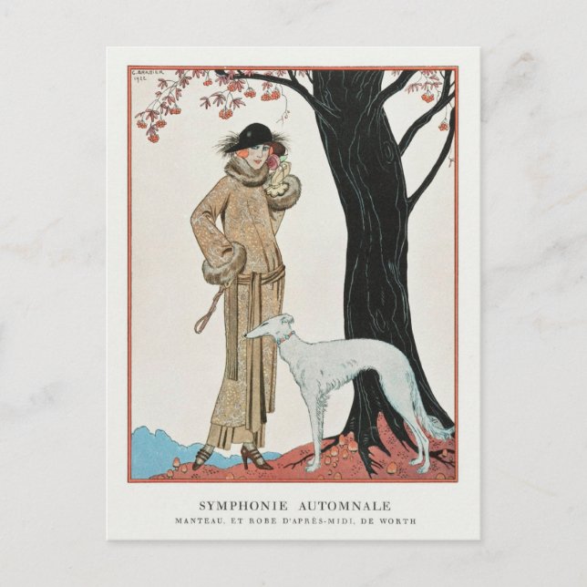 George Barbier Postcard Postkarte (Vorderseite)