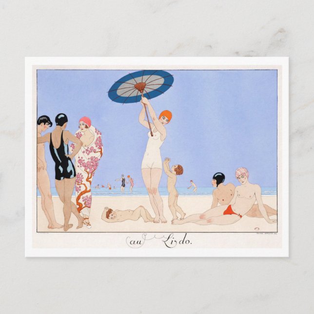 George Barbier Postcard Postkarte (Vorderseite)