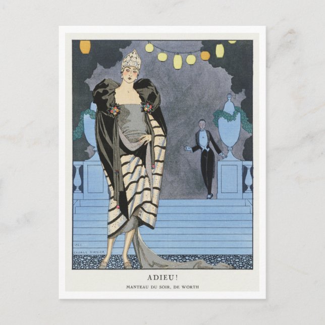 George Barbier Postkarte (Vorderseite)