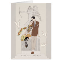 George Barbier Valentine Liebe Paar CC1222 Card