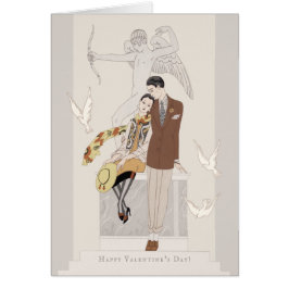 George Barbier Valentine Liebe Paar CC1222 Card