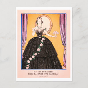 George Barbier Vintag Fashion Postcard Postkarte