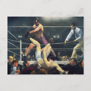 George Bellows Dempsey und Firpo Art of Boxing Postkarte