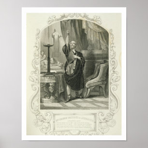 George Bennett als Apemantus, Act I Scene 2, in Poster