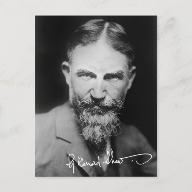George Bernard Shaw - Portrait Postkarte (Vorderseite)